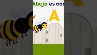 La letra A de ABEJA 🐝 123andres musicainfantil cancionesdivertidas shorts [upl. by Shepp]