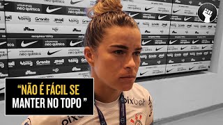 TAMIRES fala sobre o sentimento de CONQUISTAR MAIS UM TÍTULO COM A CAMISA DO CORINTHIANS [upl. by Athalia]