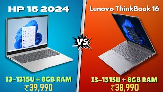 Hp 15fd0186TU VS Lenovo ThinkBook 16 Laptop Comparison In Hindi  13th Gen Core i3  8GB Ram  SSD [upl. by Atinele]