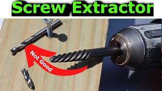 How to use a Screw Extractor Set  Remove broken or stripped screws [upl. by Briant]