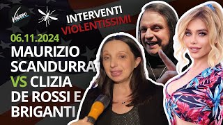 Maurizio Scandurra vs Clizia de Rossi e Annarita Briganti  La Zanzara del 06112024 [upl. by Ellehcrad]