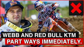 Cooper Webb and Red Bull KTM Part Ways Immediately [upl. by Odnalor]