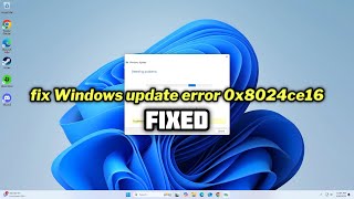 FIXED Windows update error 0x8024ce16 [upl. by Fraase668]