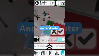 How to add water in Theme Park Tycoon 2 [upl. by Notsew689]