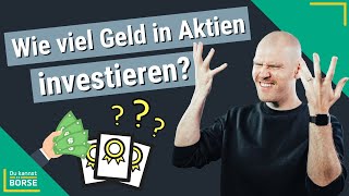 Wie viel Geld braucht man um in Aktien zu investieren 💰 [upl. by Gerge]