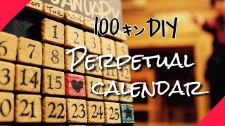 【100均DIY】万年カレンダー作ってみた！ I tried to make a perpetual calendar [upl. by Snowman]