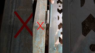 Installation door heavy Hinges  Hinges gap  fabrication tricks and tricks tipsandtricks [upl. by Kate]