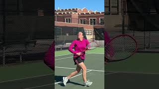 Tennis Backhand Overhead tutorial Link below tennistechnique [upl. by Yrahk]