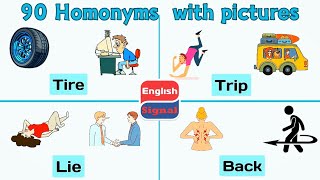 Level Up Your Vocab  List of 90 Homonyms  One Word Two Meaning English Homonyms [upl. by Roumell]