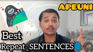 APEUNIPTEREPEAT SENTENCE🗣️CHALLENGE 2024 🎧PTE ACADEMIC apeuni [upl. by Netsriik]