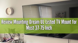 Review Mounting Dream UL Listed TV Mount for Most 3775 Inch TV Universal Tilt TV Wall Mount Fit 16 [upl. by Darice564]