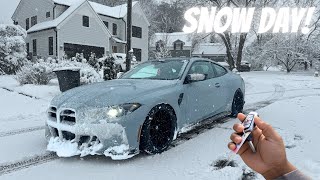 BMW M4 VS THE SNOW [upl. by Aneelad]