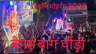 Ujjain muharram 2022 part 3 Begum bagh colony ghoda 3 tarikh julus muharram [upl. by Anirdua]