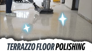 HOW TO POLISH TERRAZZO FLOOR [upl. by Aldridge]