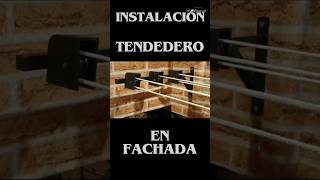 Como instalar tendedero en fachada [upl. by Ludeman]