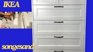 IKEA SONGESAND 6 Chest Drawer Hack assembly flat packed [upl. by Navnod123]