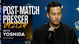 Maya Yoshida PostMatch Presser  92124 [upl. by Efthim182]