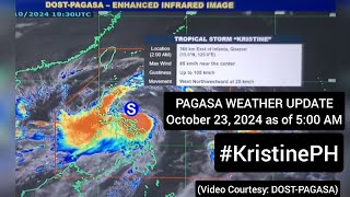 PAGASA WEATHER UPDATE  October 23 2024 as of 500 AM [upl. by Zsamot]