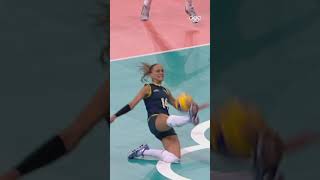 This volleyball save is INSANE 😲 Shorts [upl. by Avah]