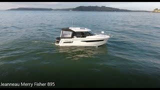 Jeanneau Merry Fisher 895 drone footage and boat test with commentary [upl. by Ylim]