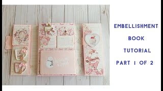 GATEFOLD FOLIO EMBELLISHMENT BOOK TUTORIAL Part 1 of 2 [upl. by Norda]