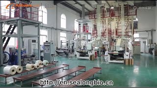 Production process of biodegradable plastic bags manufacturer in China [upl. by Repotsirhc]