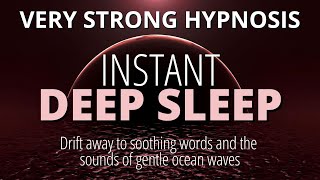 Deep Sleep Hypnosis Very Strong  Rapid Induction Into Sleep  Black Screen [upl. by Etti142]