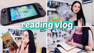 COMFORT READING LOTS OF BOOK MAIL amp ANIMAL CROSSING  Reading Vlog [upl. by Kemble]