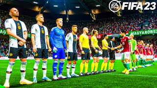 FIFA 23  HUNGARY VS GERMANY  UEFA NATIONS LEAGUE  PS5 4K GAMEPLAY [upl. by Aihtyc744]