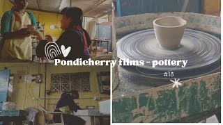 A day in my Pondicherry films  pottery class in Auroville  couple running stores [upl. by Onitsuaf]