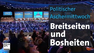 Parteien teilen aus am politischen Aschermittwoch  BR24 [upl. by Giacomo]