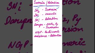 Inversion retention and recemizationSn1 Sn2 Sni  neighbouring group participation [upl. by Aenil203]