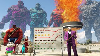 Franklin Teach Count and Match With Lava God Shinchan in GTA 5 [upl. by Halstead]