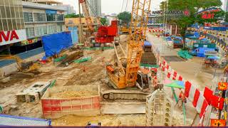 MRT Sungai BulohSerdangPutrajaya Line  Sentul West Station Oct 2017 Nov 2017 [upl. by Duffy946]