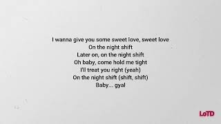 Busy Signal  Night Shift lyrics [upl. by Kurys438]