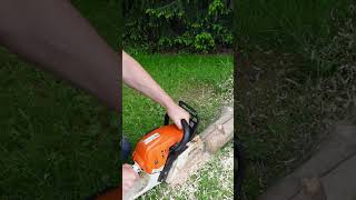 Stihl MS271 Temperaturmessung vor und nach dem Sägen motorsäge Stihl Husqvarna [upl. by Enomys]