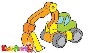 My Toys animation Plane amp excavator for kids [upl. by Aiyram]