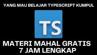 Tutorial TypeScript Lengkap  Kenapa Coding [upl. by Eiggem]