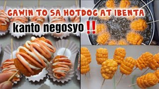 streetfood hotdog recipechurros hotdogcorndogpangnegosyo recipe [upl. by Ecinev113]