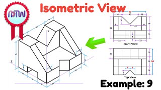 Mastering Isometric Views Engineering Drawing Tutorial for Beginners [upl. by Aisauqal]