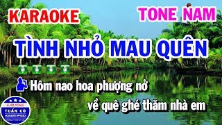 Karaoke Tình Nhỏ Mau Quên  Nhạc Sống Tone Nam Beat Thịnh  Karaoke Tuấn Cò [upl. by Nnaik]