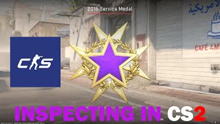 Inspecting the Rare 2015 Purple Service Medal in CS2 [upl. by Colinson331]