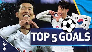 HeungMin Sons TOP FIVE Premier League goals of alltime [upl. by Osbourn370]