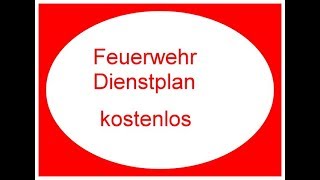 Feuerwehr dienstplan excel kostenlos 14 Mitarbeiter  24Stunden  PersonalmanagementFeuerwehr [upl. by Dougy]