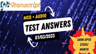 Gotranscript  gotranscript test answers  01 March 2023 explained in Tamil [upl. by Allisan]