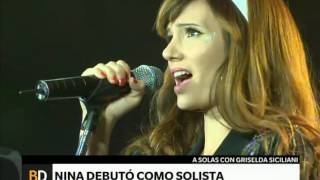 Nina debutó como solista – Telefe Noticias [upl. by Konyn]