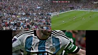 Argentina Fans Reaction Messi Goal vs Mexico  FIFA World Cup 2022 [upl. by Ddahc73]