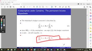 ConsumptionPermanent Income Hypothesis [upl. by Keare]