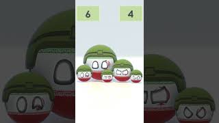 Iran vs Britain countryballs Iran ww3 War [upl. by Ennagrom]