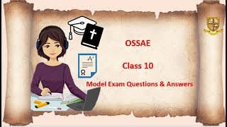 OSSAE Class 10 Model Exam Questions amp Answers English [upl. by Aicelaf567]